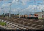 HVLE W330.1 mit Bunkerzug nach Ruhland in Falkenberg/Elster.  ...