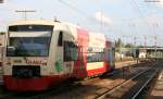 VT 244 der HzL als HzL85881 bei der Ausfahrt Villingen ...