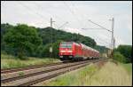 Eine 146er ist mit einem Regionalzug in Richtung Stuttgart unterwegs. ...