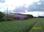 Eine 218 f�hrt am17.06.08 mit RE 21579 kurz vor Reinfeld ...