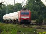 189 019-3 mit f�nf Kesselwagen. Witten, 17.06.2008.  ...