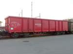 sonstige Railion - G�terwagen  Eaos-x 31 80 536 8 588-5 zu Besuch in der Schweiz abgestellt in Kerzers/FR am 29.03.2008