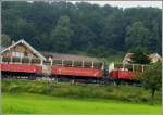 AB RHB Rorschach-Heiden-Bergbahn Sommerwagen der RHB in Schwendi bei Heiden. (12.06.2008)