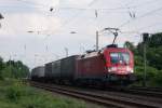 BR 182 182 009-1 mit 'Der Wenzler' nach Neuss Gbf in Neuss Norf am 17.06.2008