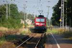 18.06.2008 143 333-3 verl�sst den Bhf. Bad Liebenwerda Richtung Cottbus. ...