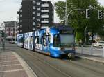 bochum-gelsenkirchener-strasenbahn-ag-bogestra 18.06.08,BOGESTRA 419 in Wattenscheid,Werbung FC Schalke 04.