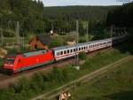 IC 2371 mit Schublok 101 122-0 am km 69,0 20.6.08 ... IC 2371 mit Schublok 101 122-0 am km 69,0 20.6.08 ...