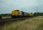 710er mit einem Arbeitszug bei Haste  ...