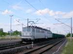 Der einzig mir bekannte planm��ige Durchgangsg�terzug auf der Strecke Erfurt-Sangerhausen ...