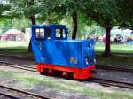 Die Akkulok der Parkeisenbahn Auensee in Leipzig wurde 1995 auf ...