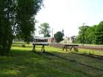 Hinter den Prellb�cken stand einst der Schlettauer Lokschuppen den die ...