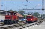 ABDeh 2/4 24 und Am 841 010-2 in Rorschach. (01.07.2008) ...