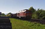 233 525 mit G�terzug ...  Mirko Kiefer 04.07.2008