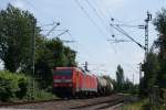 152 158-2 mit Kesselwagenzug ...  Gilbert Coletti 05.07.2008