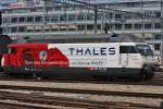  Rosen-Lok Thales Werbelok der SBB , Re460 012 bei der ...