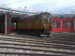 Ge 2/2 222 der Rh�tischen Bahn steht am 07.07.08 vor ...