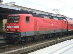 Die 143 072-7 kurz vor der Abfahrt am 05.07.08 mit ...