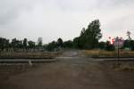 Bahn�bergang am Bahnhof Wezyska, ...  Frank Gutschmidt 09.07.2008