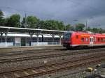 Hier nochmal die Messfahrt in Rheda-Wiedenbr�ck. Im Hintergrund f�hrt grad ...