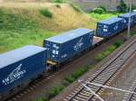 Dieser Containerwagen hing im ...  Martin Schneider 09.07.2008