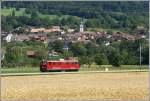Ge 4/4 I 602 Bernina als Lokzug unterwegs bei Zizers. ...