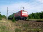 152 018 zieht am ...  Martin Schneider 14.07.2008