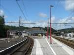 Der Keilbahnhof von Pepinster aufgenommen am 12.07.08. Rechts sieht man ...
