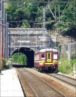 Der Triebzug 165 aus Richtung L�ttich hat am 12.07.08 den ...