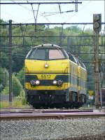 Zwei Diesel Loks der BR 55 rangieren am 12.07.08 im ... Zwei Diesel Loks der BR 55 rangieren am 12.07.08 im ...