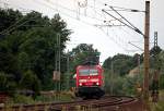 12.07.2008 143 370-5, mit RE von Leipzig nach Dresden unterwegs, ...