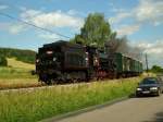 BR 434 Die 434.2186 'Ctyrkolak' (in Deutsch etwas wie Vierrader) kommt zu Krhanice. (28.6.08)