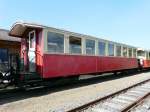 Brohltalbahn Brohltalbahn - Personenwagen 2 KL. B 25 ( ex FW B 25 ) im Bahnhofsareal von Engeln am 03.05.2008