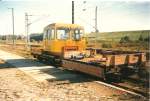 skl-schwerlastkleinwagen Diesen Skl von der Bahnmeisterei Bergen traf ich am 07.10.1996 auf einem Nebengleis im kleinen Bahnhof Sagard.