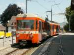 Be 4/8 Nr.22 nach Speicher(Depot)am 16.07.08 in der Endhaltestelle in ...