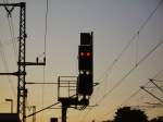 Lichtsignale Singal am Abend des 30.06.08 in Elmshorn Gleis 2 in Richtung Norden.