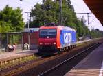 Re 482 482 019-7 f�hrt solo durch den Bahnhof Elmshorn. 01.07.08