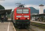 143 332-5 f�hrt mit der RB 31611 in Neustadt(Schwarzw) ein ...