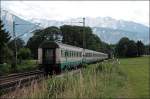 Personenwagen InterCity 83 'Paganini', von M�nchen Hbf nach Verona Porta Nuova, f�hrt dem S�den entgegen. (03.07.2008)