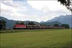 br-1144 Die Innsbrucker 1144 219 (9181 1144 219-3) schleppt einen Ganzzug Richtung Rosenheim. (03.07.2008