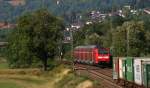 Zugkreuz �hhhh Zugbegegnung. Der G�terzug einer 155 und 146 120. ...