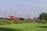 120 148 mit CNL 261 bei Hattenhofen (09.06.2008)  ...