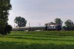 E18 047 mit DLr 92797 vor Haspelmoor (09.06.2008)  ...