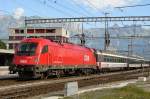 1216 233 mit IC 169 nach Feldkirch(A) bei Ausfahrt in ...