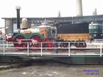 Saxonia-Nachbau, vorgef�hrt im Bahnmuseum in Halle am 1. Juliwochenende zum ...