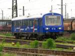 VT 43 der Mandaubahn steht im G�terbahnhof Dresden Friedrichstadt und ...