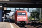 101 014-9 mit einem IC in Mainz Bischhofsheim am 15.07.08 ...