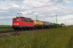 140 727 mit Kesselzug vor Haspelmoor (20.06.2008)  ...