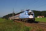 1116 007 (EM - Griechenland) mit OIC 545 bei Steindorf ...