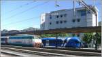 E 444-105 und ETR 340 Systemi Territoriali in Chiasso. (22.07.2008) ...