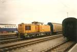 mukran Die 298 045 bei Rangierarbeiten im Februar 1998 im F�hrhafen Mukran.Zu diesem Zeitpunkt war der neue F�hrhafen nach Schweden noch nicht ganz fertig aber der Verkehr rollte bereits.